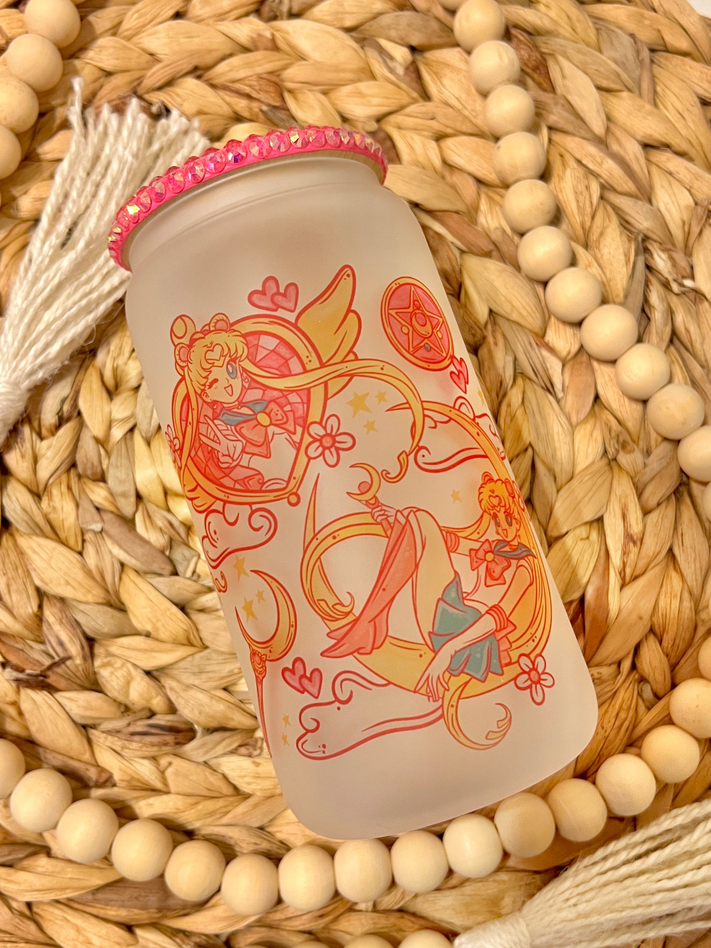 Moon Girl Glass Can