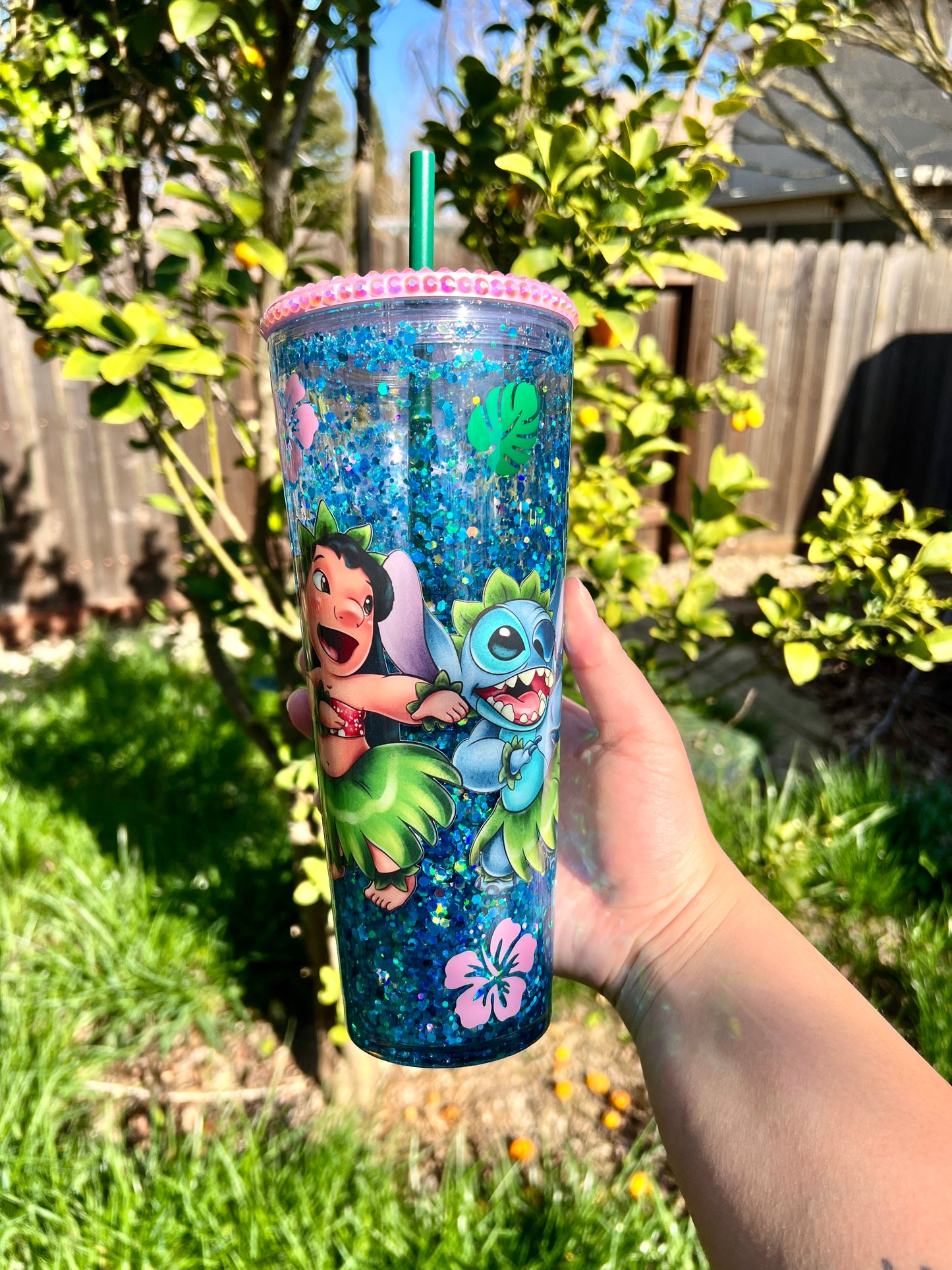 Lilo & Stitch Snowglobe Tumbler