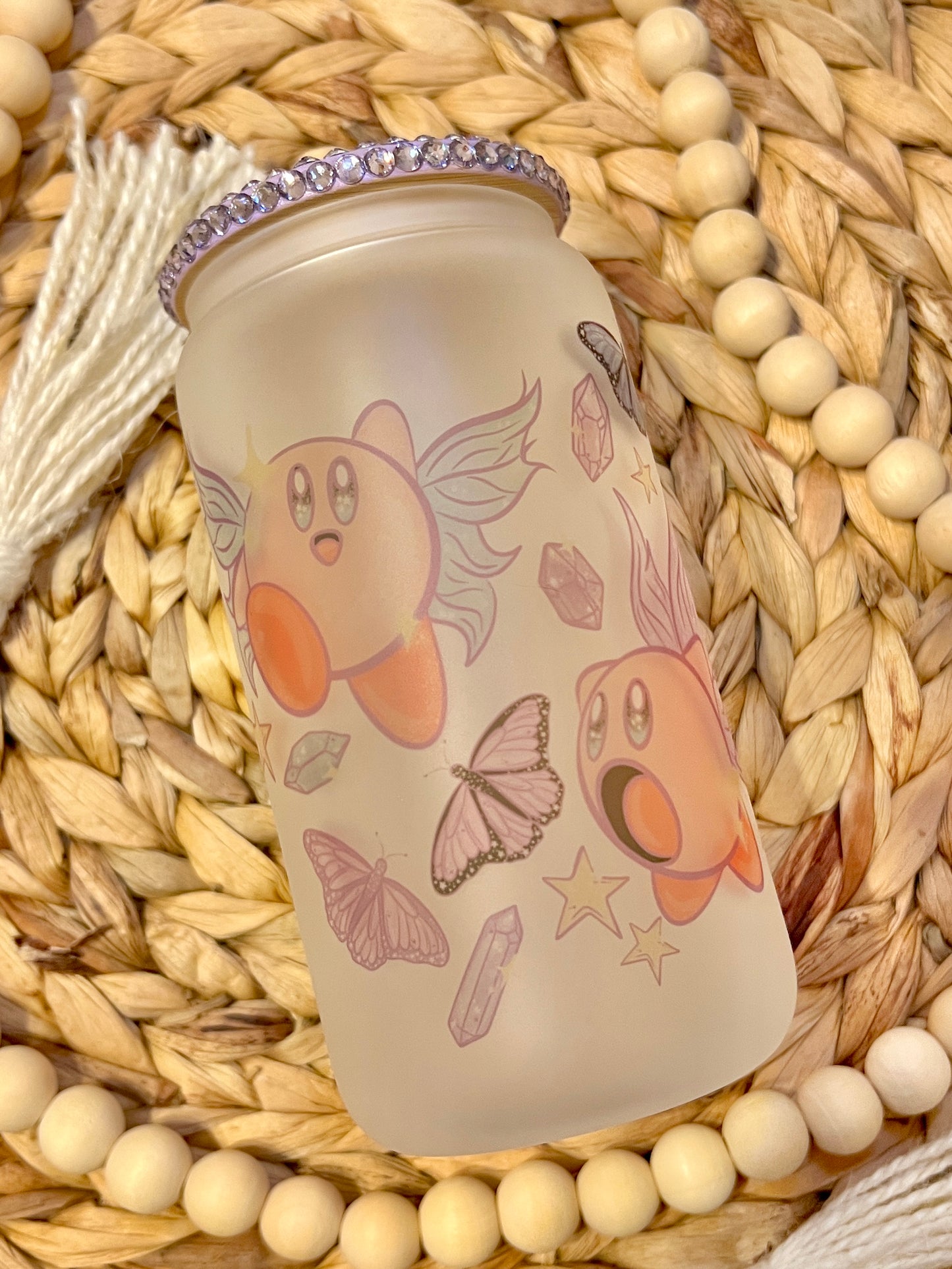 Fairy Kirby Glass Can