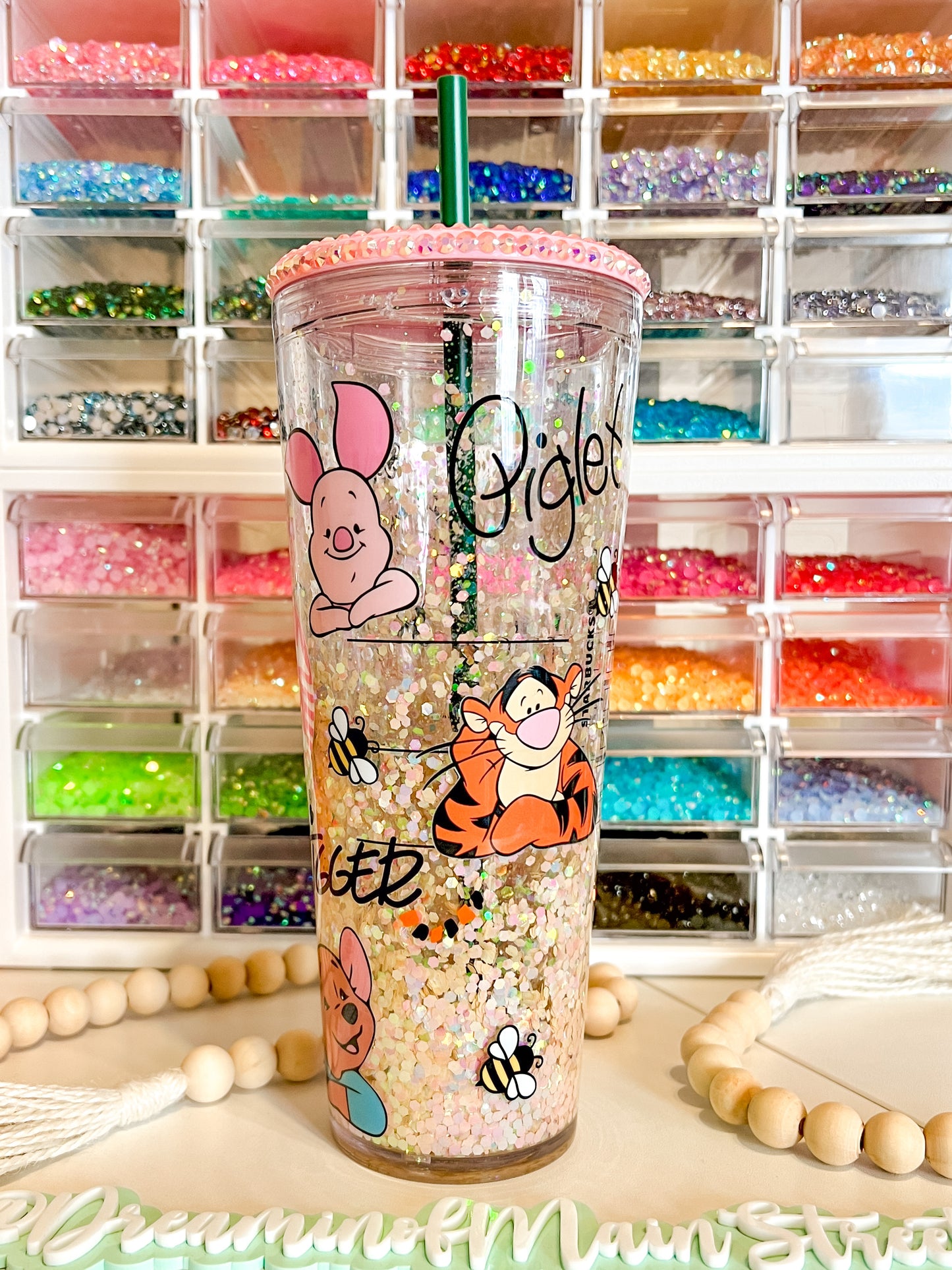 Pooh and Friends Autograph Snowglobe Tumbler